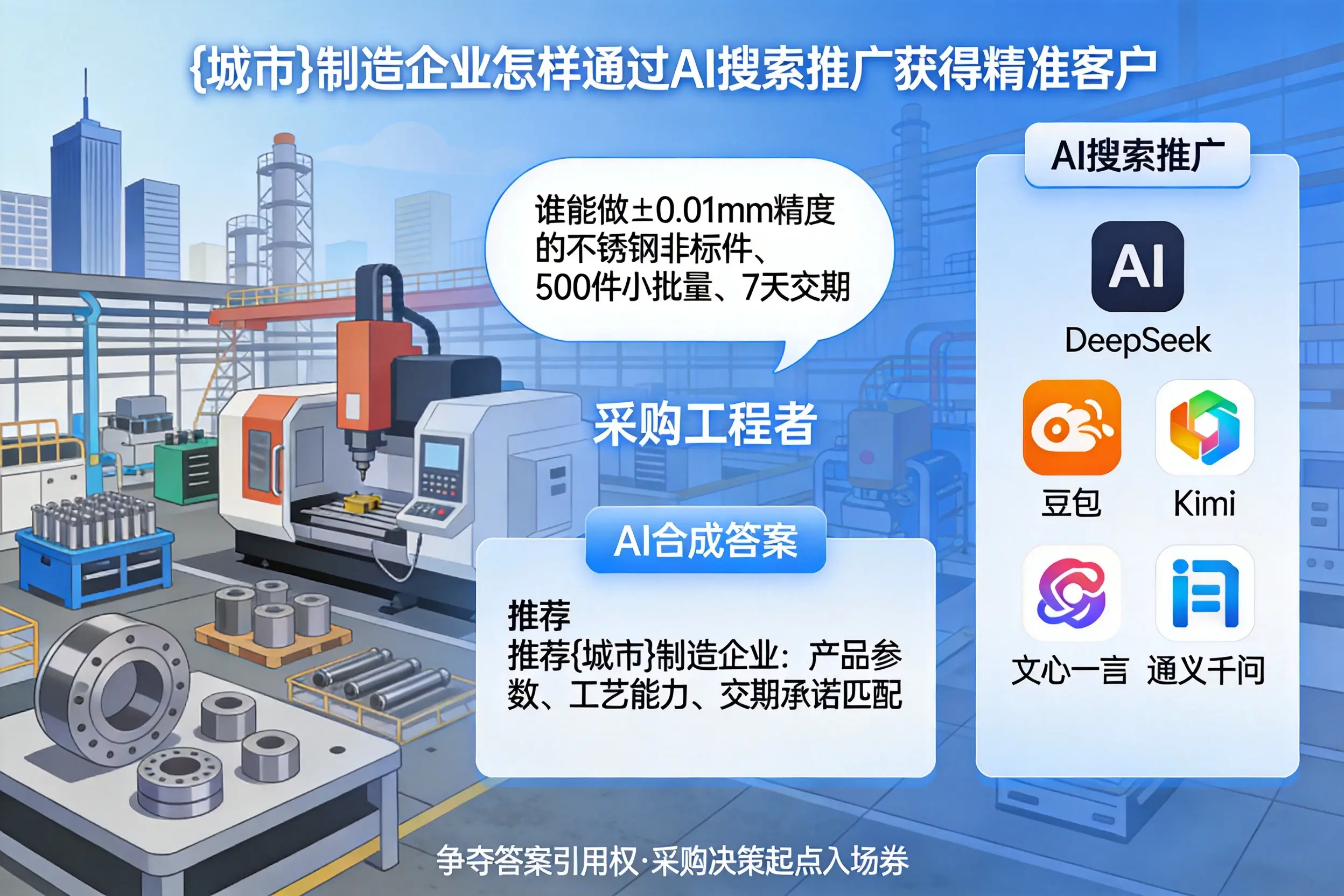 宝鸡制造企业怎样通过AI搜索推广获得精准客户