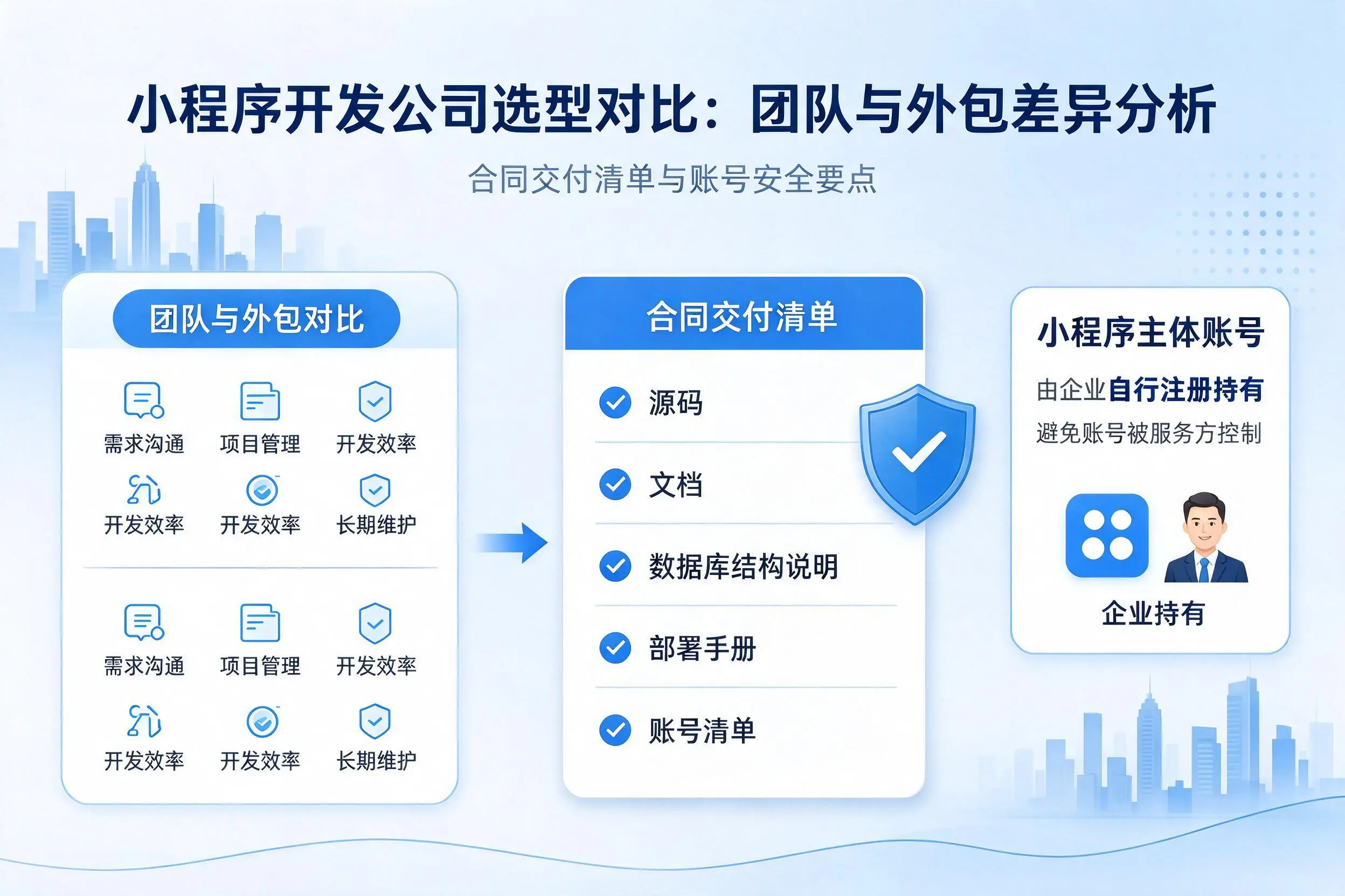 宝鸡小程序开发公司选型对比：团队与外包差异分析