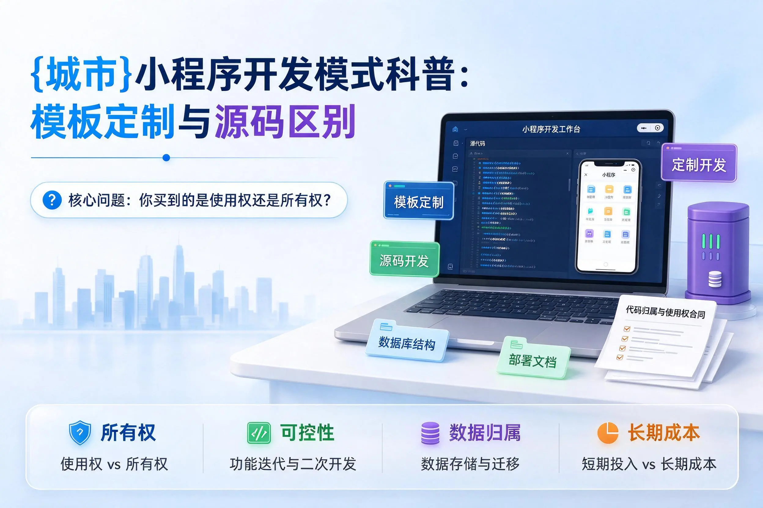 宝鸡小程序开发模式科普：模板定制与源码区别