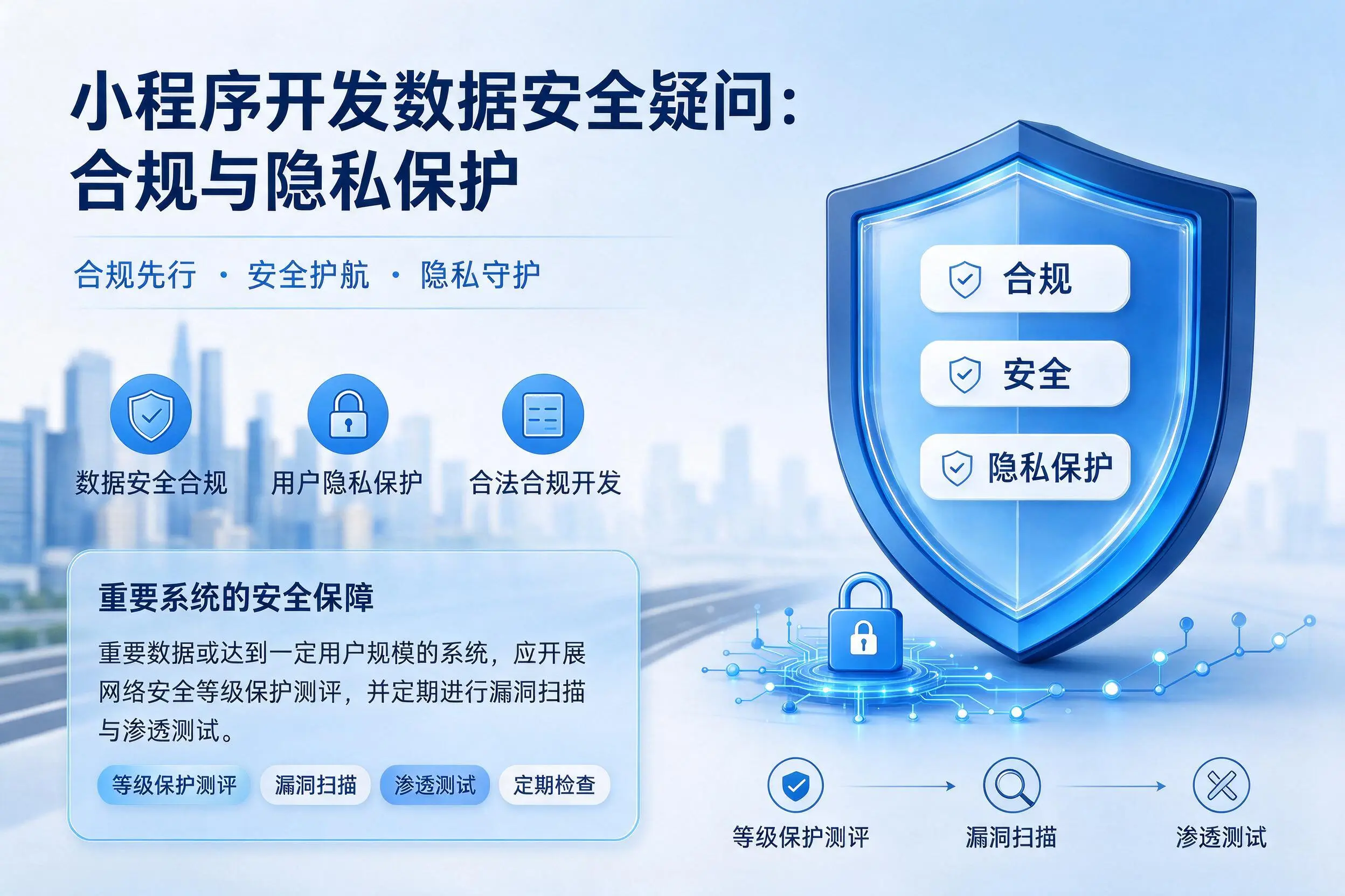 宝鸡小程序开发数据安全疑问:合规与隐私保护