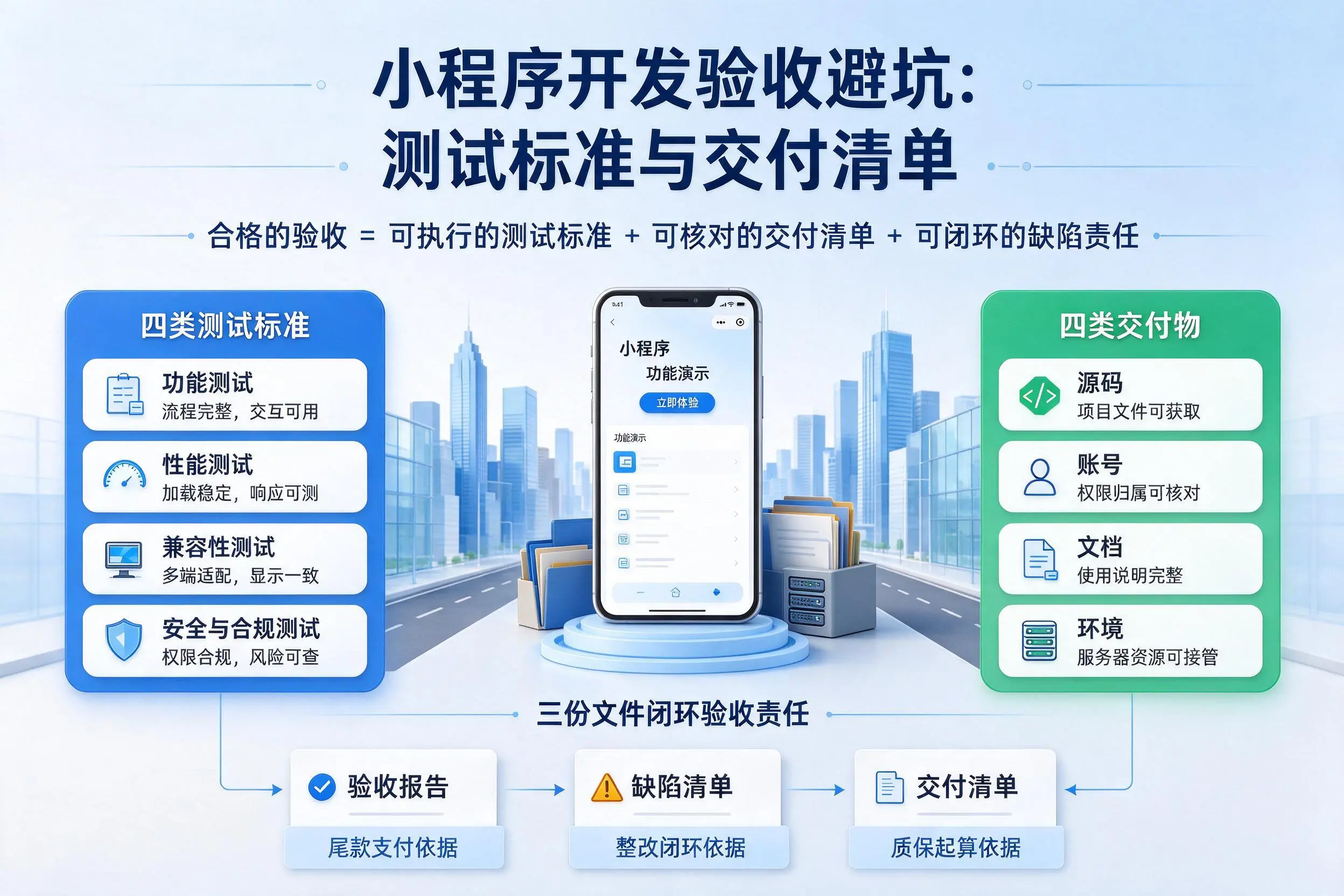 宝鸡小程序开发验收避坑：测试标准与交付清单