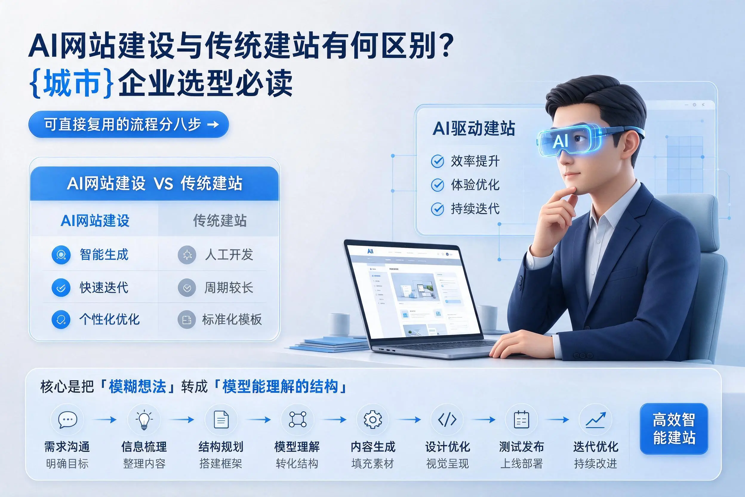 AI网站建设与传统建站有何区别？宝鸡企业选型必读