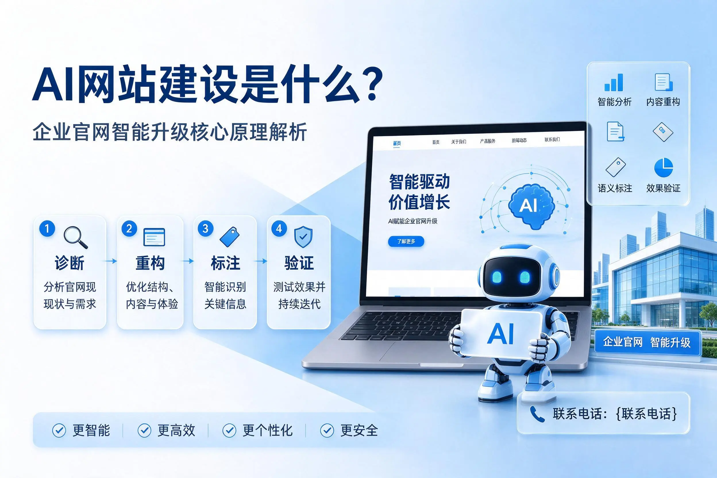 AI网站建设是什么?宝鸡企业官网智能升级核心原理解析