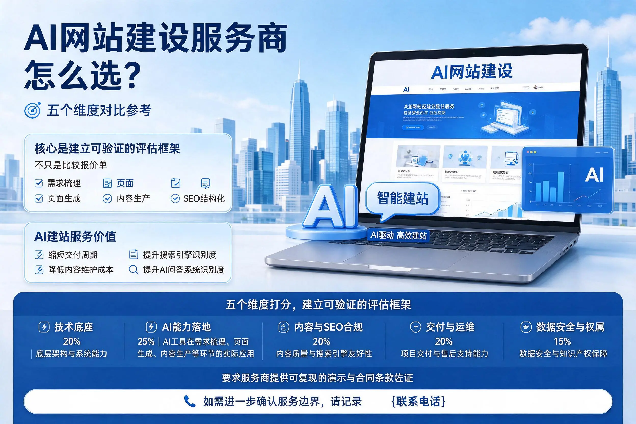 宝鸡AI网站建设服务商怎么选？五个维度对比参考