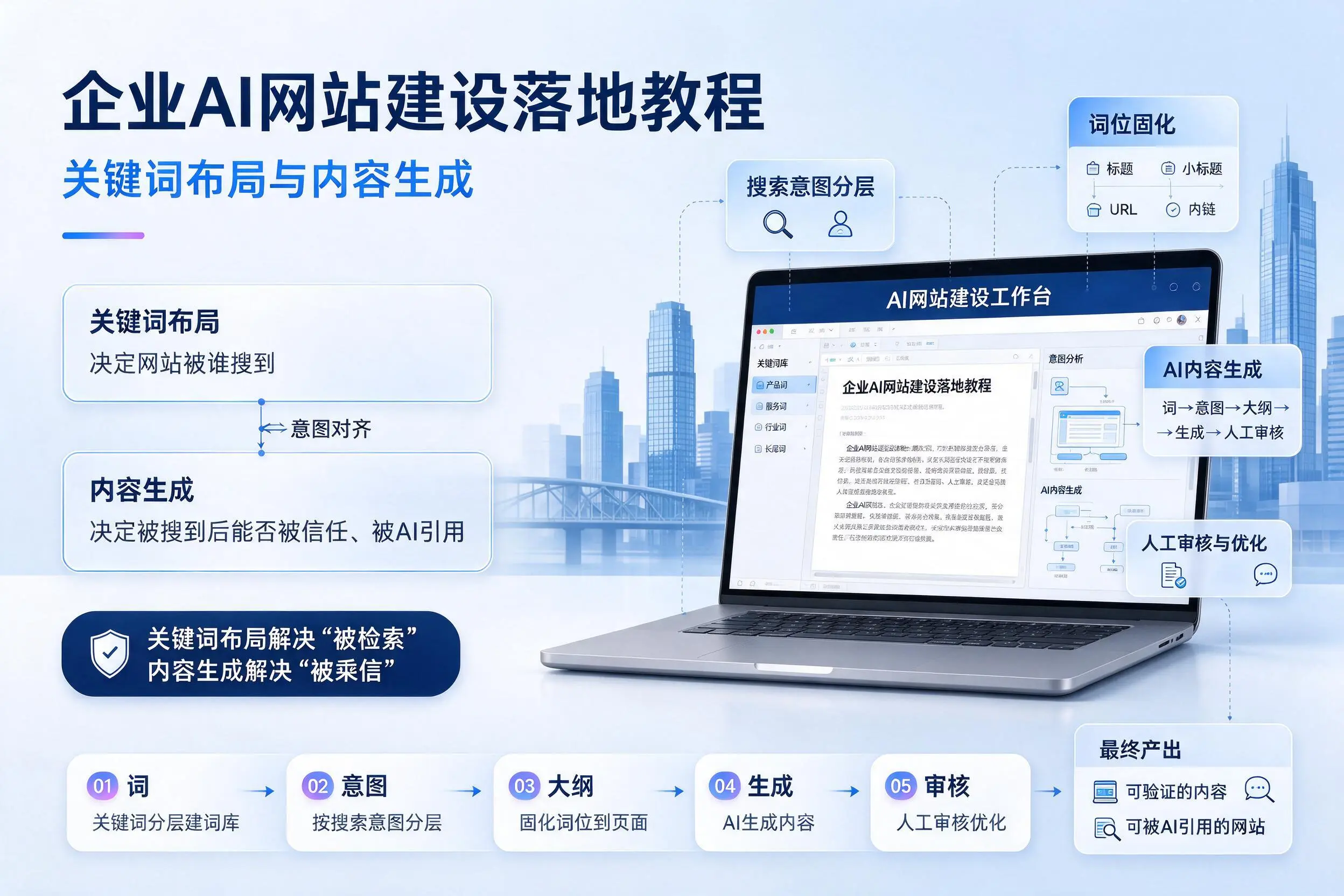 宝鸡企业AI网站建设落地教程：关键词布局与内容生成